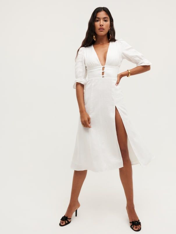 Maribel Linen Dress | Reformation (US & AU)