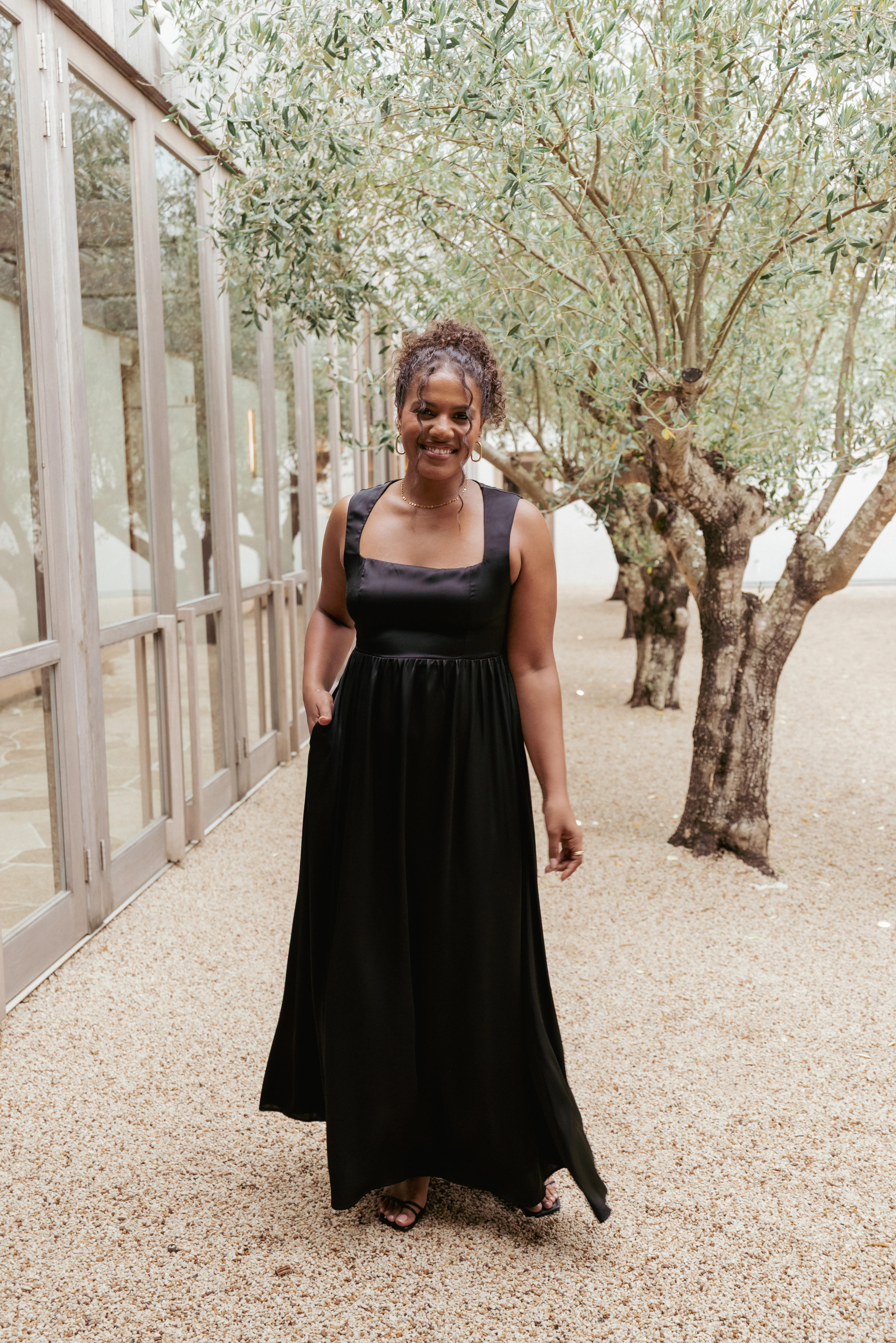 Elania Maxi Dress - Black | Petal & Pup (US)