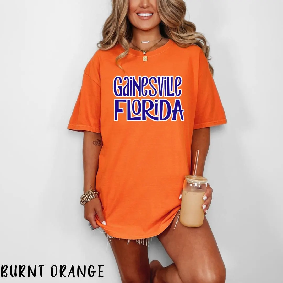 Gainesville Florida Shirt, Florida Short Sleeve Shirt, Comfort Colors shirt, Gators sports shirt,... | Etsy (US)
