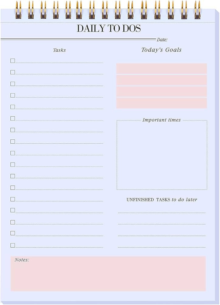 KAICN Daily to Do Notepads - Task Checklist planner, Time Management planner, To Do lists, Organi... | Amazon (US)
