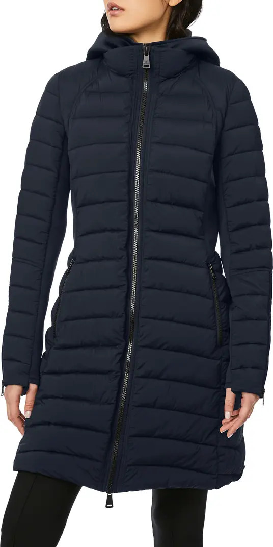 Neoprene Active Double-Up Puffer Coat | Nordstrom