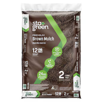 Sta-Green Premium 2-cu ft Brown Mulch | Lowe's