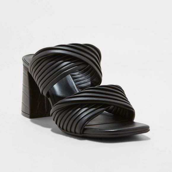 Women's Jessa Mule Heels - A New Day Black 9 | Poshmark