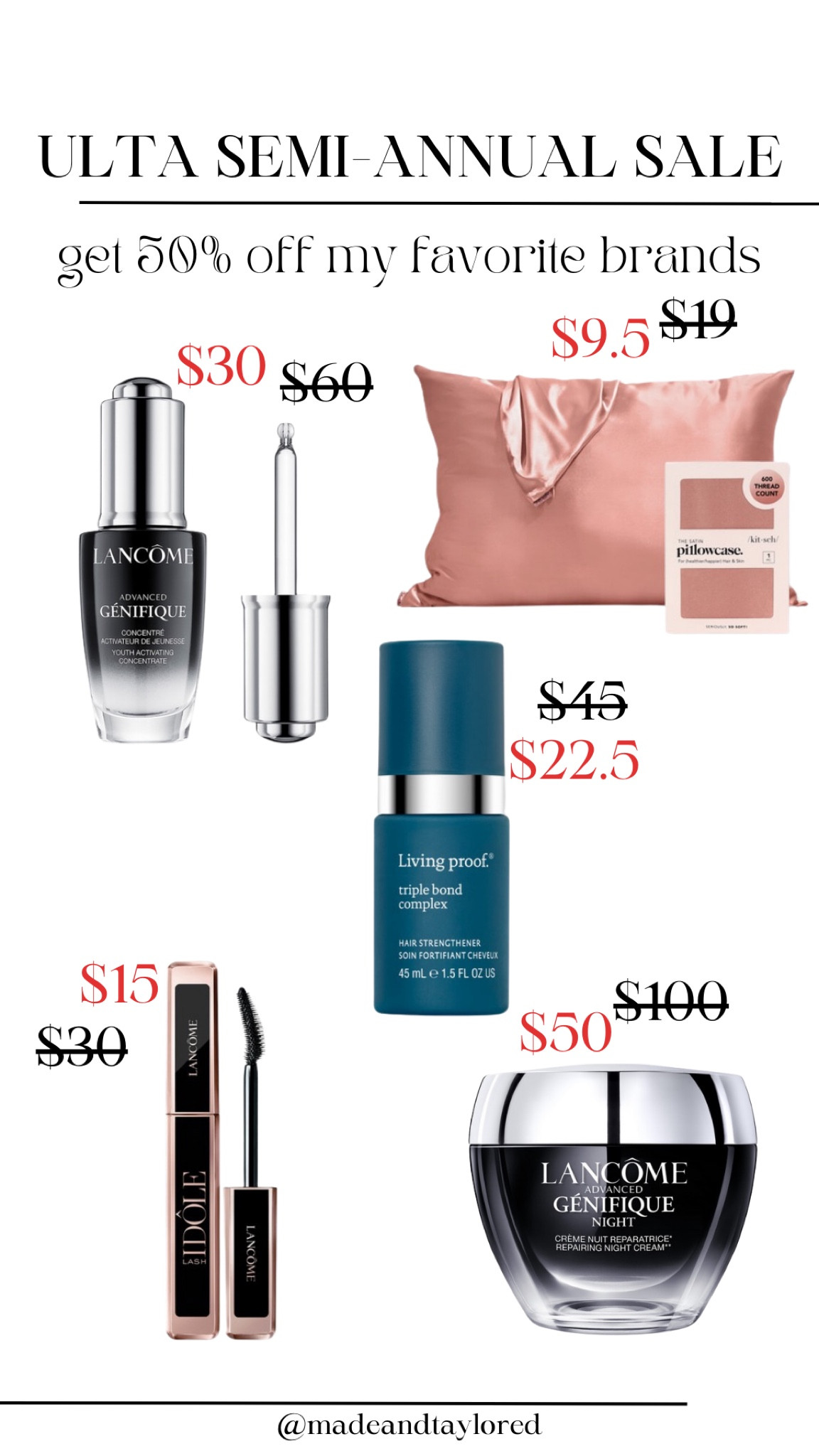 Ulta semi-annual sale is live for the next two weeks! Here are my 50% off picks for today 

#LTKbeauty #LTKfindsunder100 #LTKsalealert