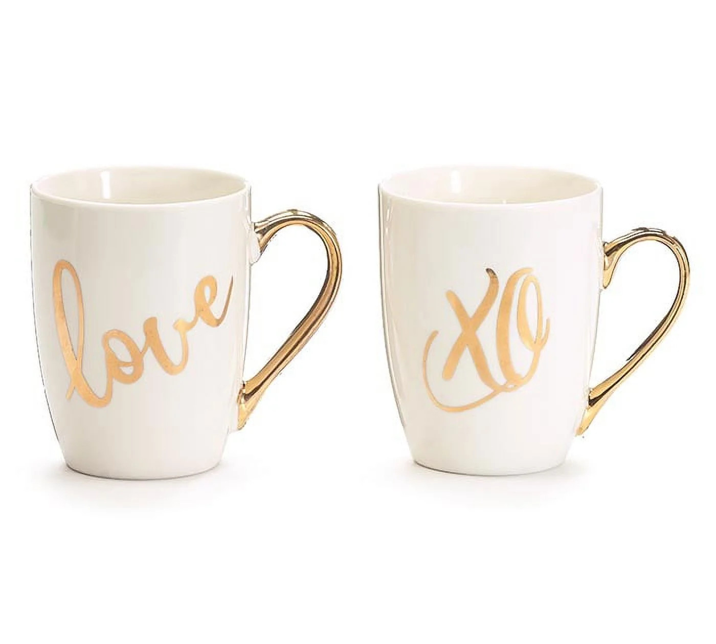 METALLIC GOLD LOVE AND XO ASSORTED MUGS | Walmart (US)
