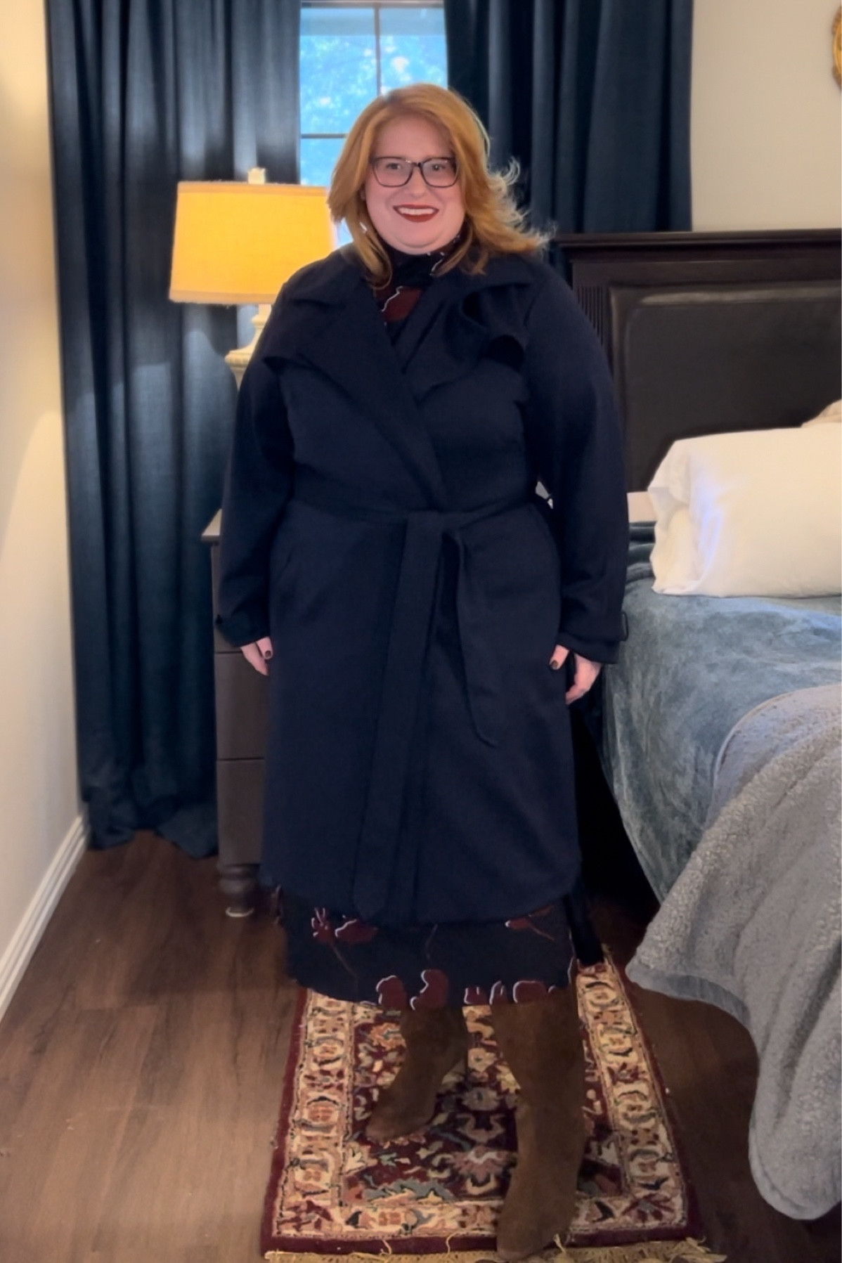 This Liz Claiborne trench goes up to 5X. I’m in a 2X here. It is a super soft knit. Substantial enough to hold its structure. Under $100 on sale. Definitely need to tailor the cuffs. I believe I can go down to a 1X as I’m finding LC to be a bit generously sized  

#LTKPlusSize #LTKStyleTip #LTKWorkwear