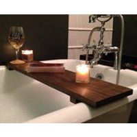 Rustic Bathtub Caddy Bath Tray Poplar Wood Clawfoot Tub Tray | Etsy (US)