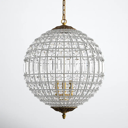 Rola 3-Light Dimmable Globe Chandelier