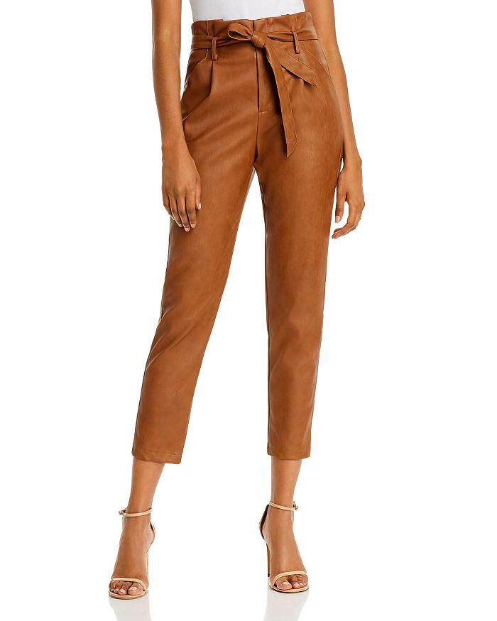 Faux Leather Paperbag-Waist Pants - 100% Exclusive | Bloomingdale's (US)