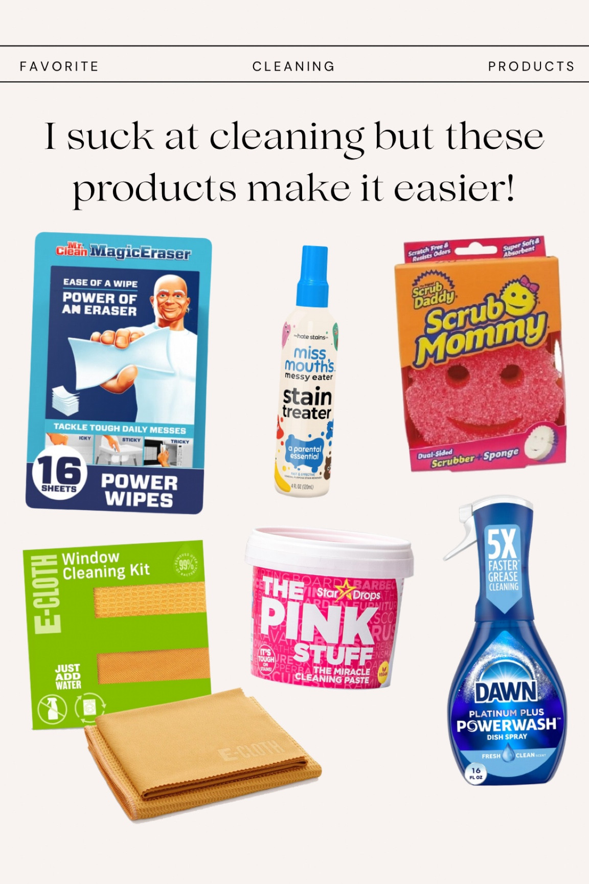 Fav cleaning products 

#LTKHome #LTKFindsUnder50