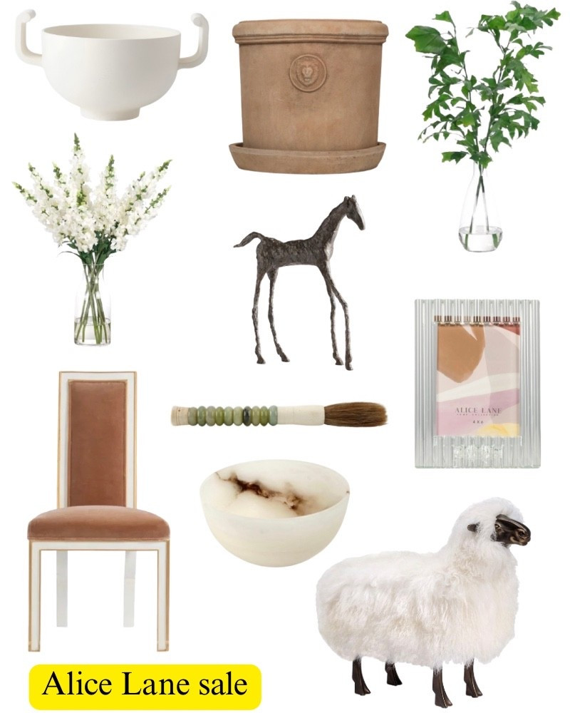 Take 20% off during the Alice Lane summer sale. Chair, horse, sculpture, faux, flowers, lion, planter, wall, art, cheap, brush, Crystal picture frame, French, modern.

#LTKHome #LTKSaleAlert