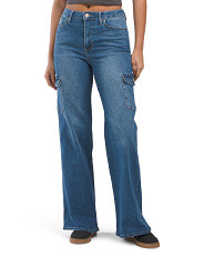 High Rise Wide Leg Cargo Jeans | Juniors | Marshalls | Marshalls