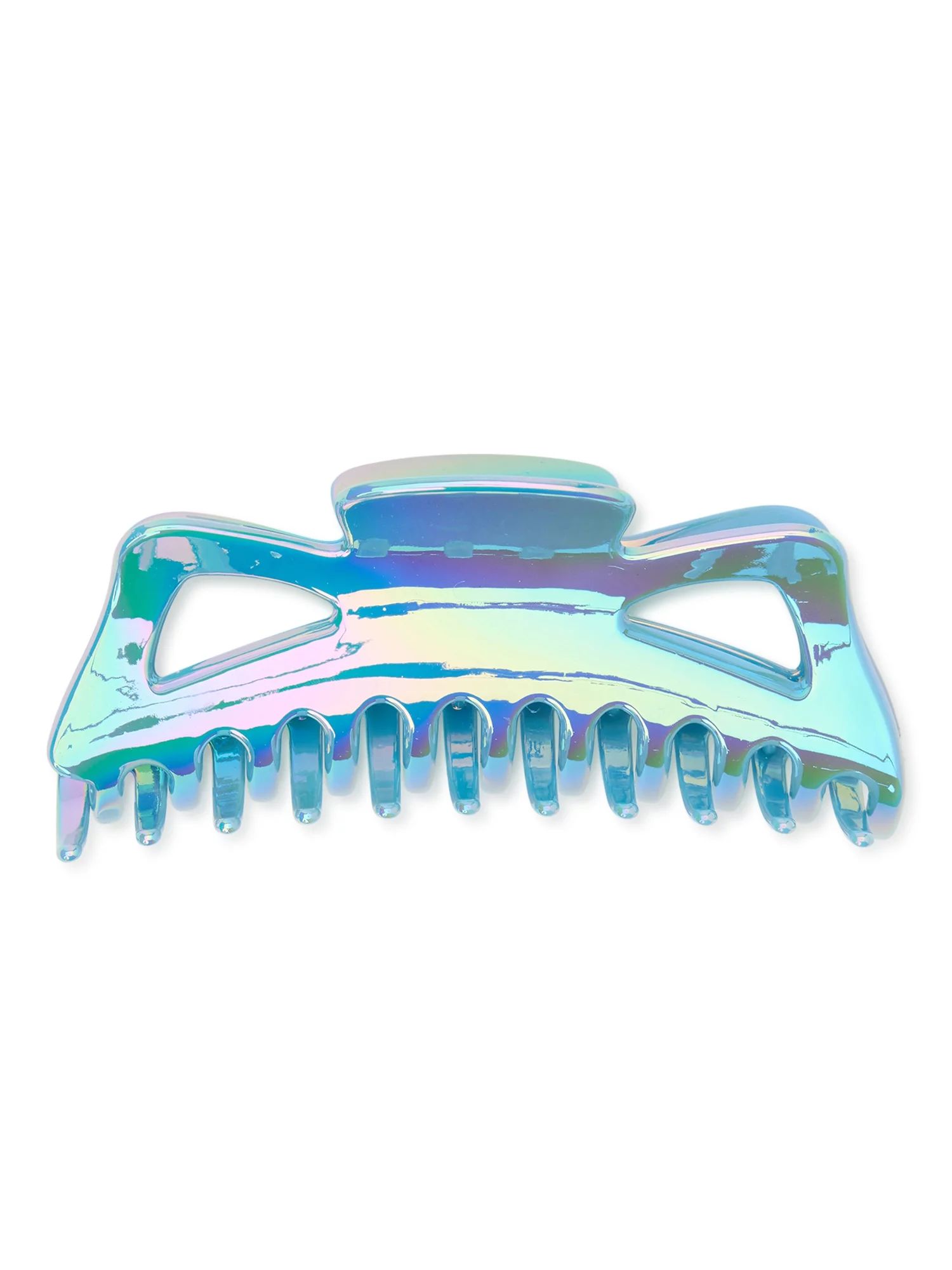 Time and Tru Women's Large Hair Claw Clip, Blue | Walmart (US)
