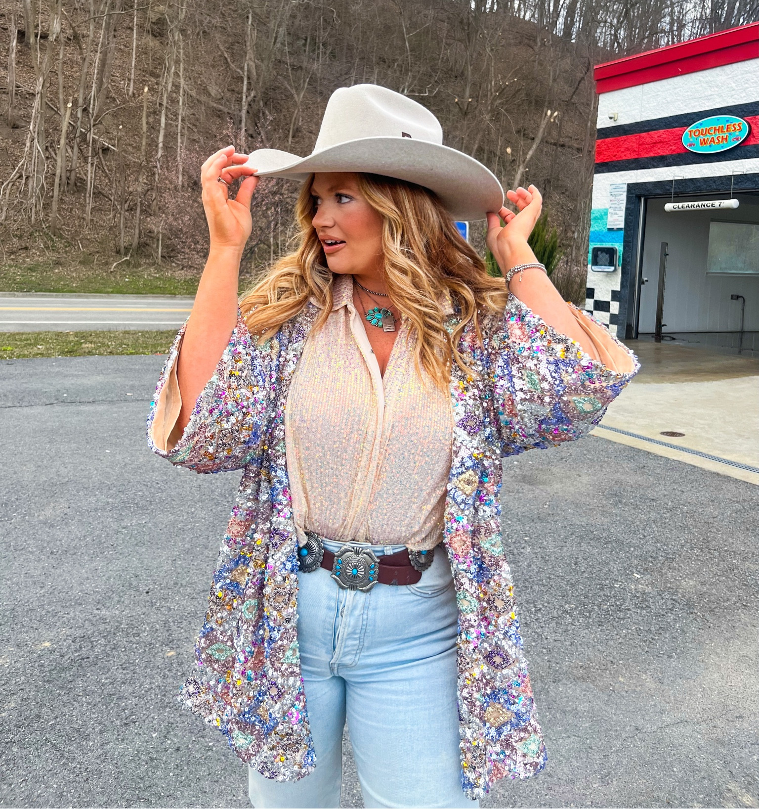 Yeehaw 
Hat is -> @hathavenbybrook on Insta

#LTKFind #LTKfamily #LTKfit