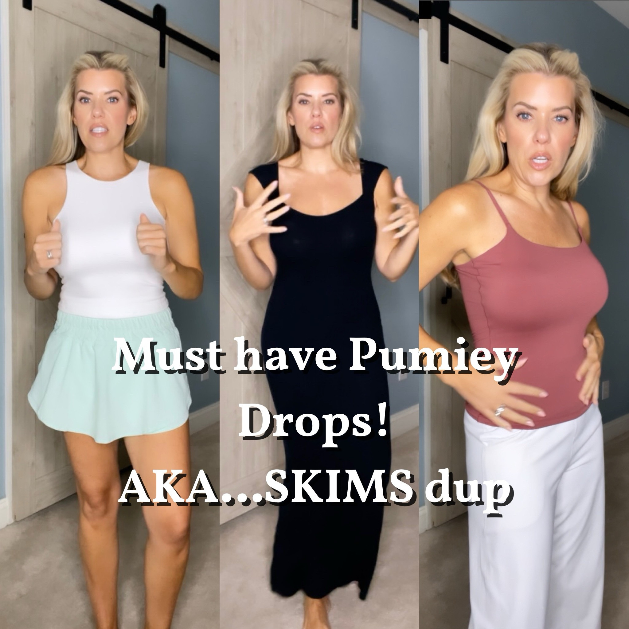 If you love skims but don’t love the price tag, these are for YOU!! All under $32 🤩

Brand new drops from Pumiey! I love all 3 new drops so much I’m not sure which one is my favorite! 

My stats:
5’4”
135 lbs
36D
Curvy build 

Wearing a medium in tops and bottoms 
#pumiey 

#LTKSeasonal #LTKSummerSales #LTKFindsUnder50