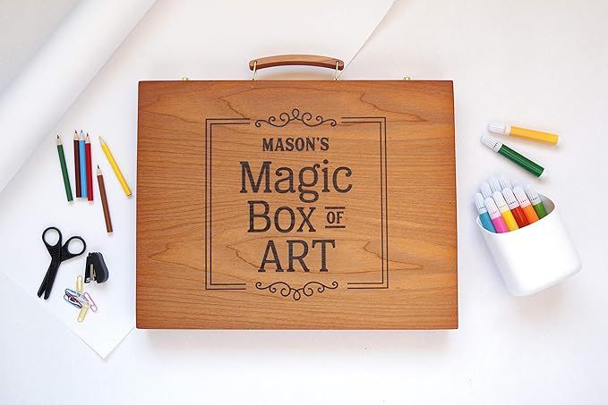 Qualtry Painting, Drawing & Art Supplies with Personalized Wooden Art Case for Kids 6-8 and 9-12 ... | Amazon (US)