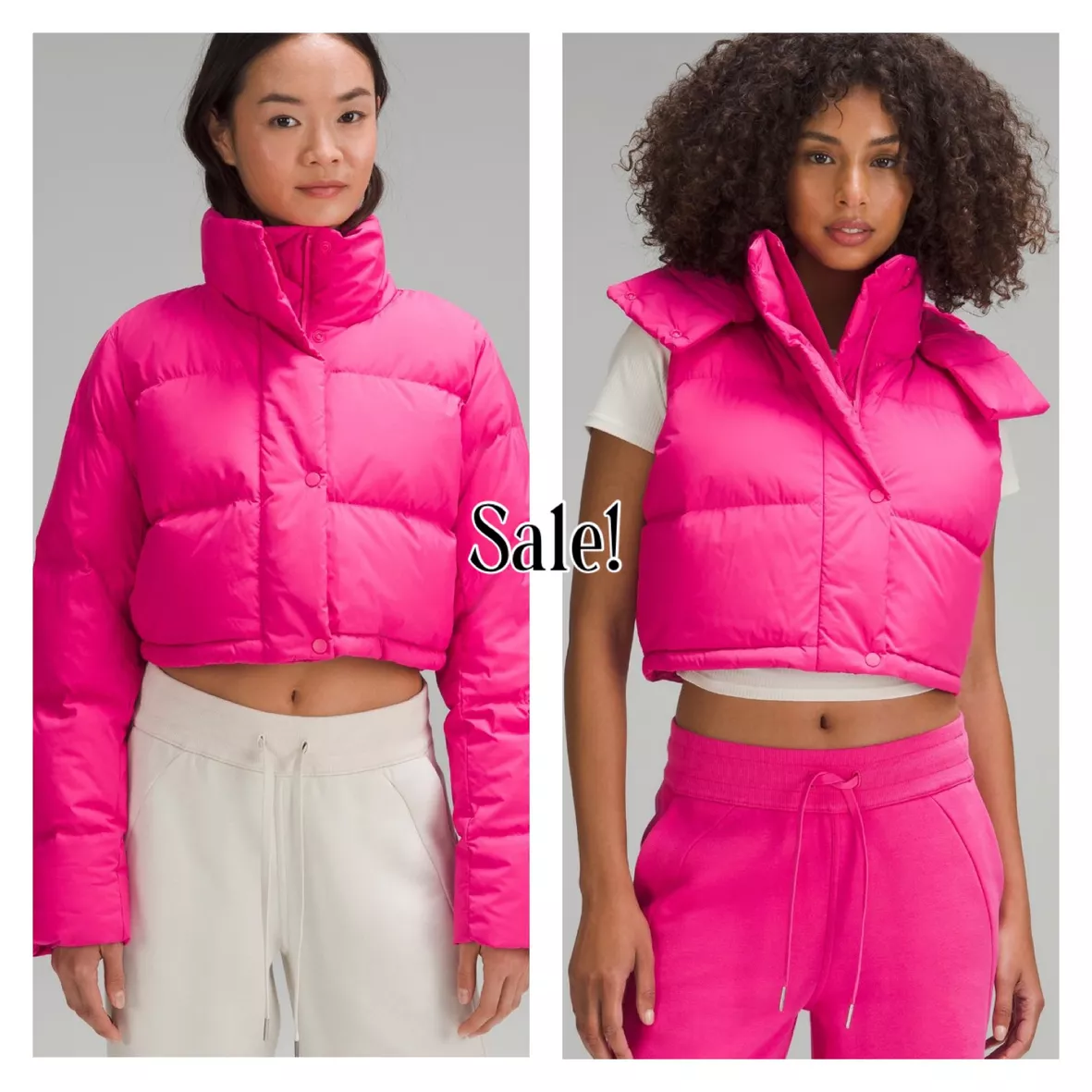 Track Wunder Puff Cropped Vest - Meadowsweet Pink - 8 at Lululemon