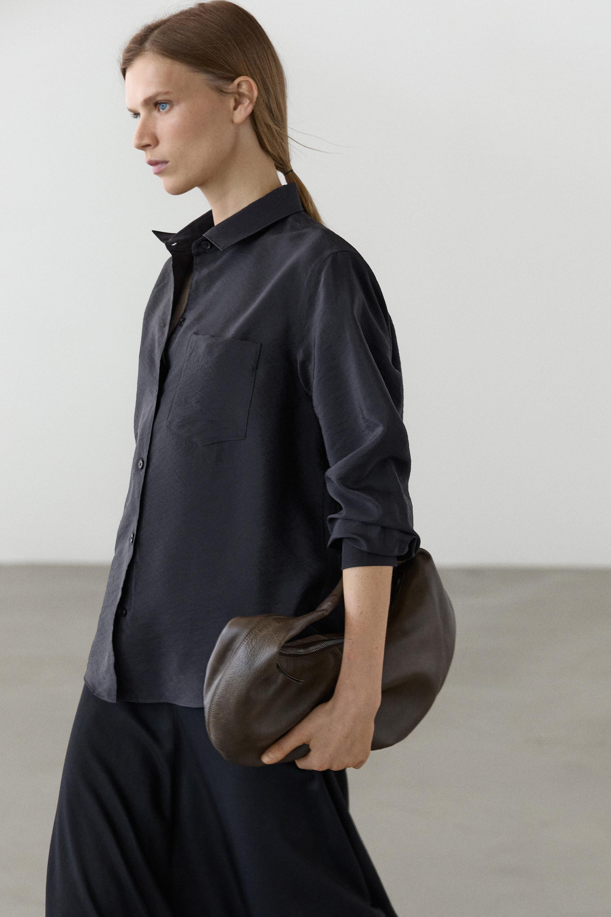 Flowing technical shirt | Massimo Dutti UK