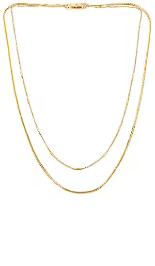 Surfside Duo Necklace in Gold | Revolve Clothing (Global)