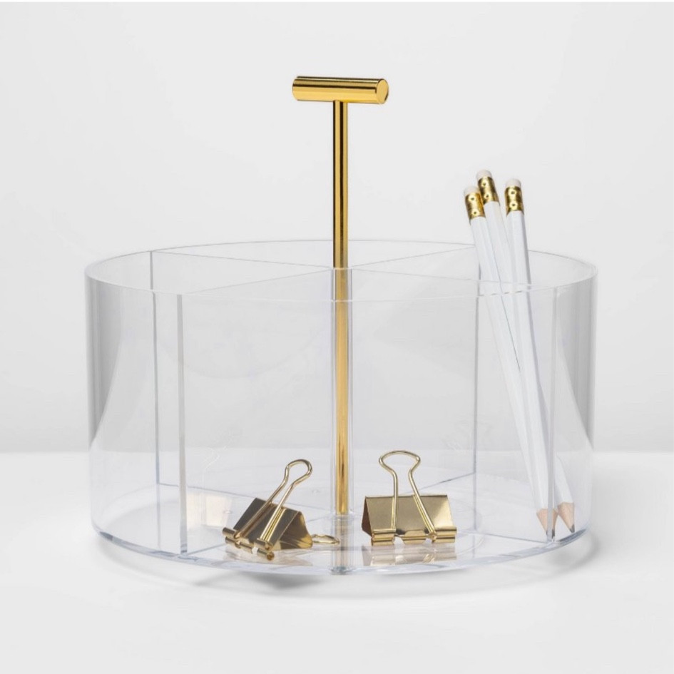Target Acrylic and Gold Turntable for office

#LTKhome