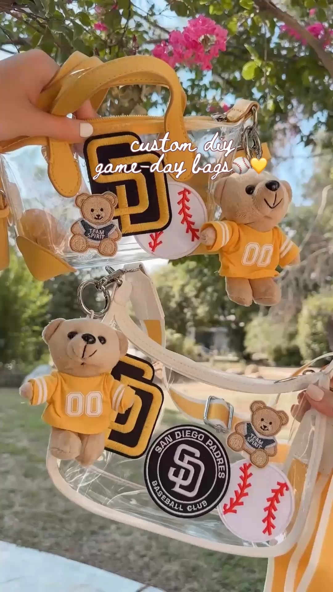 Custom game-day bags! Use e6000 glue to adhere patches!⚾️💛🫶🏻✨

#LTKootd #LTKgrwm #LTKdayinmylife