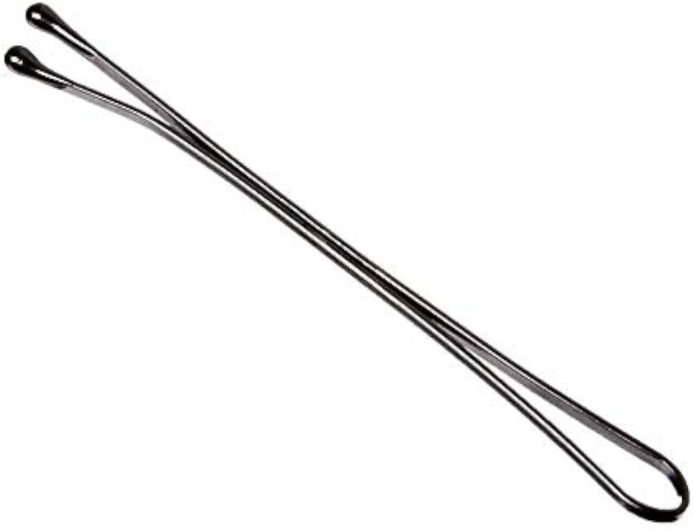 Hair Pins Black Tipped Flat Style Metal Hair Pins for Hair Decoration Perfect For Rollers Bobby P... | Amazon (US)