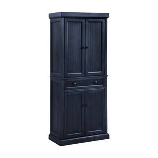 CROSLEY FURNITURE Seaside Navy Pantry CF3103-NV - The Home Depot | The Home Depot