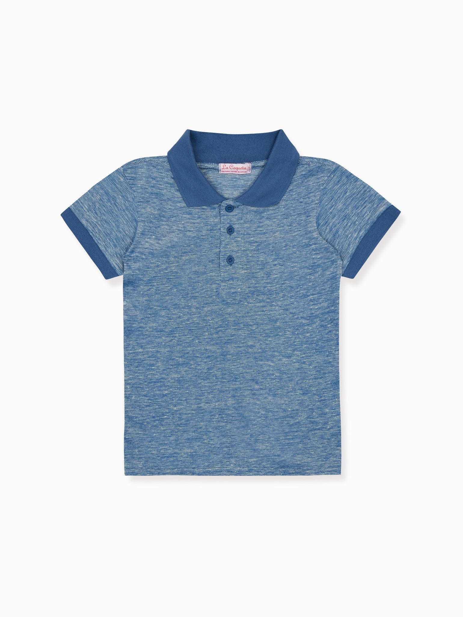 Blue Roco Boy Polo Shirt | La Coqueta (US)