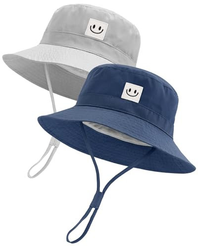 FURTALK Baby Sun Hat Smile Face Toddler Boys Girls Bucket Hat 0-5 Years Kids UPF 50+ Sun Protection Summer Hats | Amazon (US)