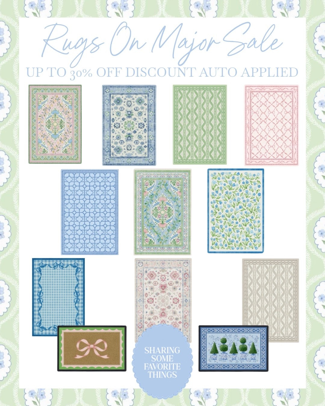 Up to 30% OFF - discount auto applied!!!

So many of these rugs would be so precious in a nursery or kids room🩷🩵 also great for home decor in general - I’m picturing so many of these rugs looking amazing in living rooms, entry ways, bedrooms, etc 🏡

Also they are washable which is a huge win🙌🏼 especially for high traffic areas of the house or if you have kids and pets!! 

#home #homedecor #decor #homedesign #homeinspo #homedecorsale #interiordesign #design #livingroom #bedroom #entryway #nursery #kidsroom #outdoor #rug #rugs #ruggable #sale #salealert #deal #dealoftheday #rug #arearug #floor #furniture #livingroom #homedecor #grandmillennial #grandmillennialdecor #grandmillenialstyle #homedecorideas #interior #interiordesign #cozyspaces #home #homedesign #homestyle #design #style #grandmillennial #grandmillennialhome #gold #goldstyle #golddecor #goldaccent #antiquegold #antiquestyle #nursery #nurserydecor #nurserydesign #nurseryinspo #nurserystyle #reading #readingnook #office #officedecor #bedroom #bedroomdecor #sale #salealert #deal #dealoftheday #interior #interiordesign #cozyspaces #warmspaces #homedesign #homestyle #design #style #classicstyle #classicdecor #classicstyle #livingroom #bedroom #timeless #timelessdecor #timelessstyle #affordable #affordabledecor #affordablestyle #budget #budgetfriendly #budgetdecor #budgetstyle #styleonabudget #designerlookforless #lookforless #homedecoronabudget #homeinspo #homestyle

#LTKHome #LTKSaleAlert #LTKBaby