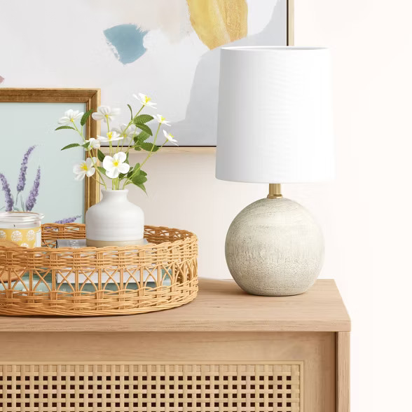 Wooden Mini Table Lamp with Circle Base - Threshold™ | Target