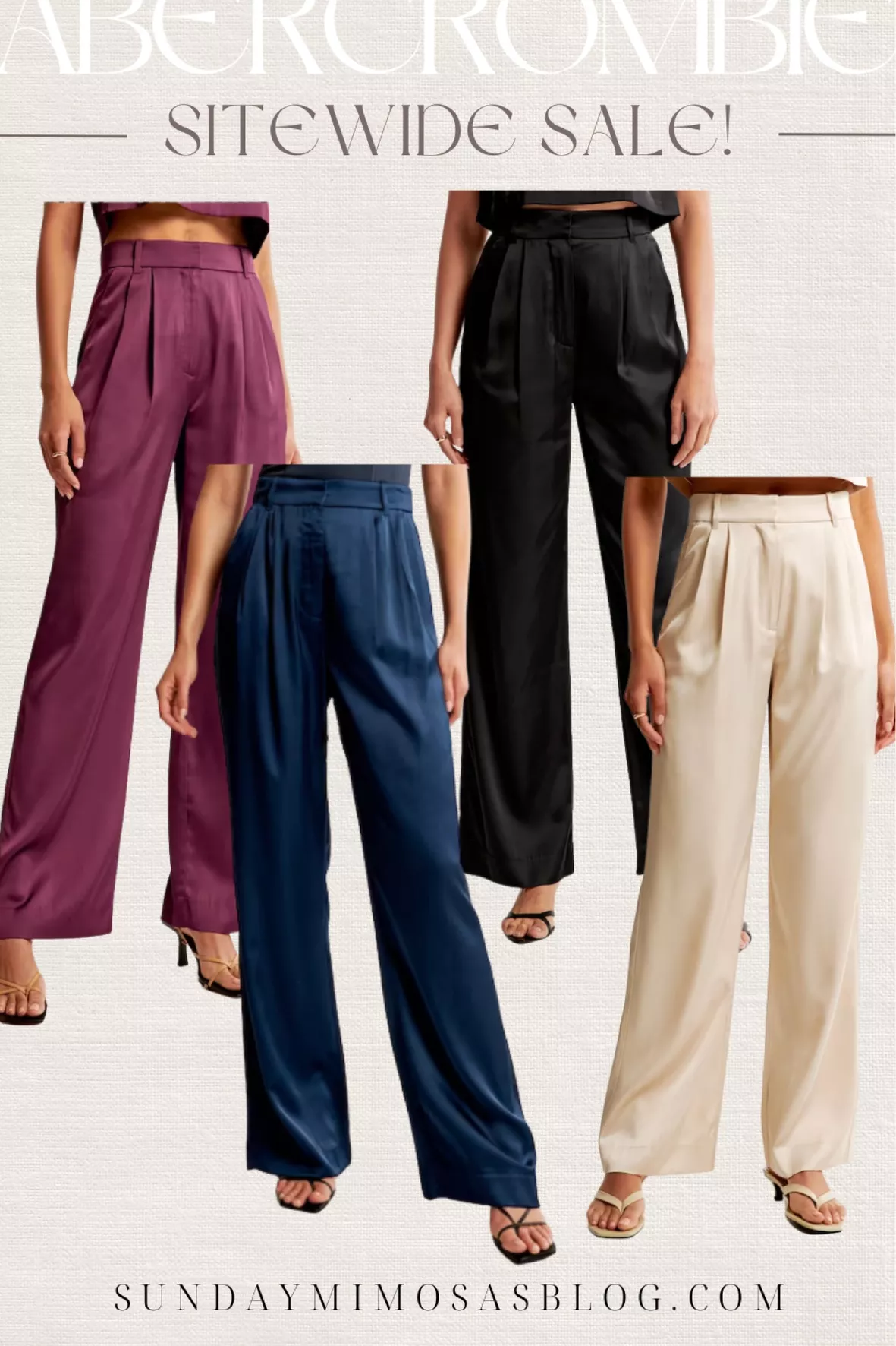 These Wide Leg Abercrombie Pants Are Selling Out for Fall