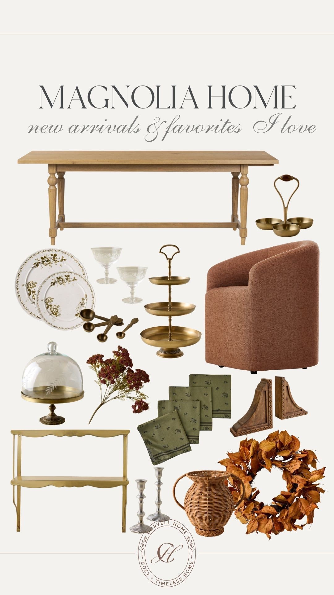 Are you hosting this fall? I’m loving these beautiful new arrivals from Magnolia. The perfect dinnerware and serving pieces in addition to tabletop styling favorites. Cozy, warm, and inviting! 

#LTKHome #LTKStyleTip