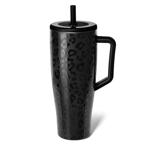 BrüMate Era 40 oz Tumbler with Handle and Straw | 100% Leakproof Insulated Tumbler with Lid and Straw | Made of Stainless Steel | Cup Holder Friendly Base | 40oz (Onyx Leopard) | Amazon (US)