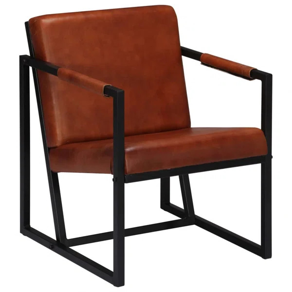Kida 21.65'' Wide Genuine Leather Armchair | Wayfair North America