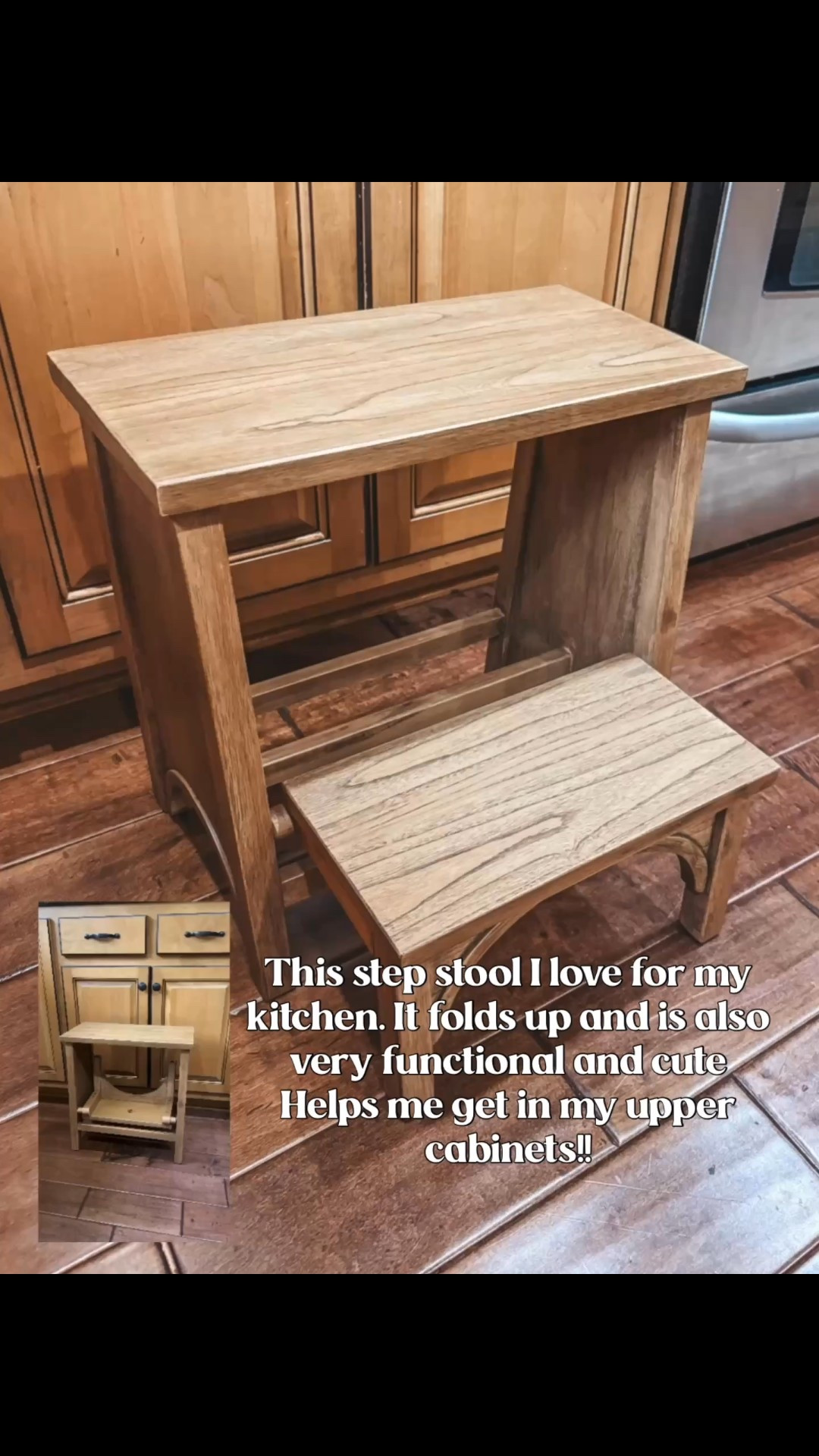 This step stool is so good! It also comes in black  

#LTKHome #LTKFindsUnder100