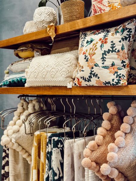 Cozy throw pillows and blankets from Anthropologie.

#LTKFind #LTKhome #LTKSeasonal