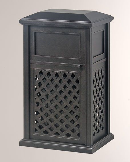 Hanamint Newport Indoor/Outdoor Trash Receptacle With Liner | Neiman Marcus