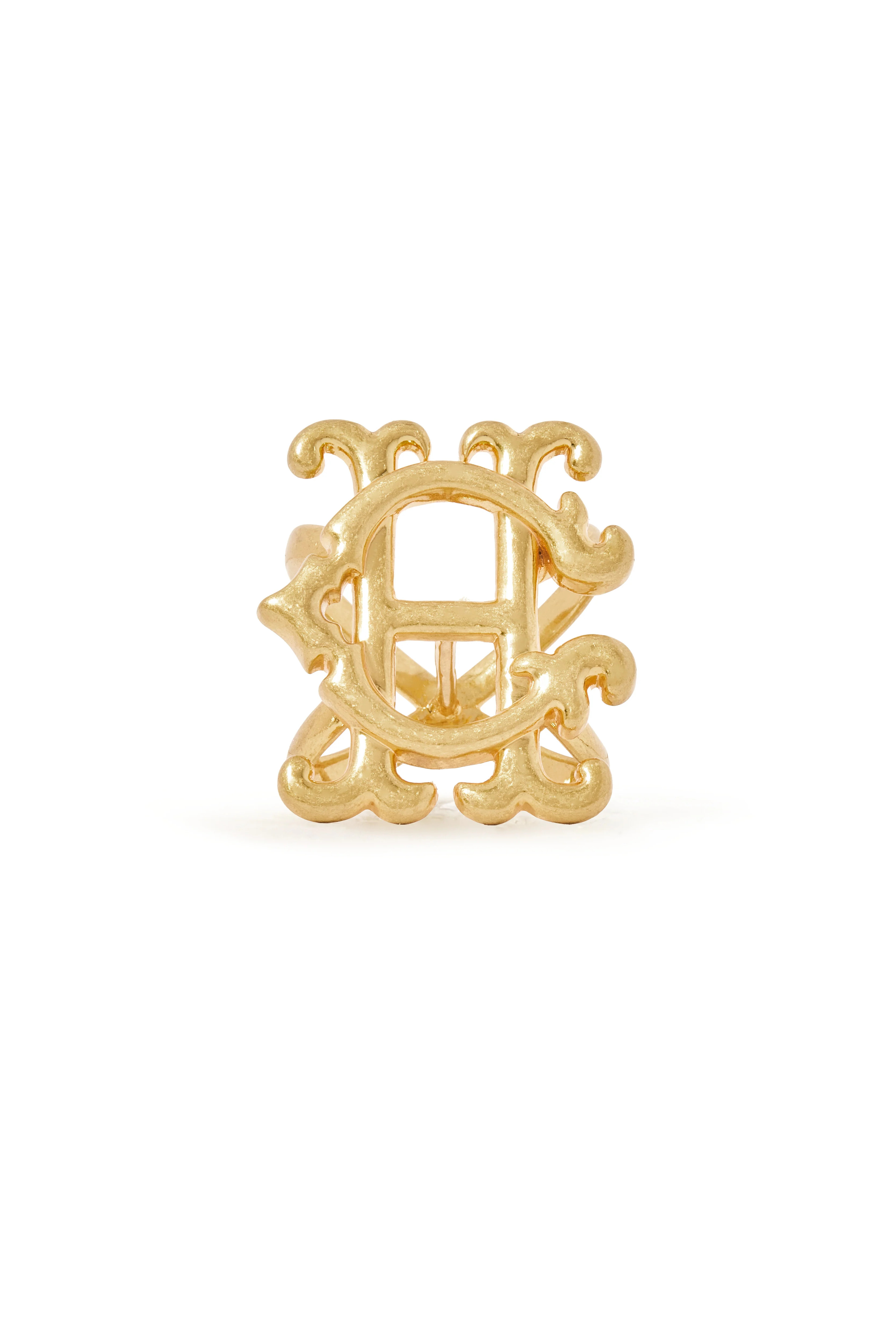 HC Heraldic Scarf Ring (Vintage Gold) | Holland Cooper