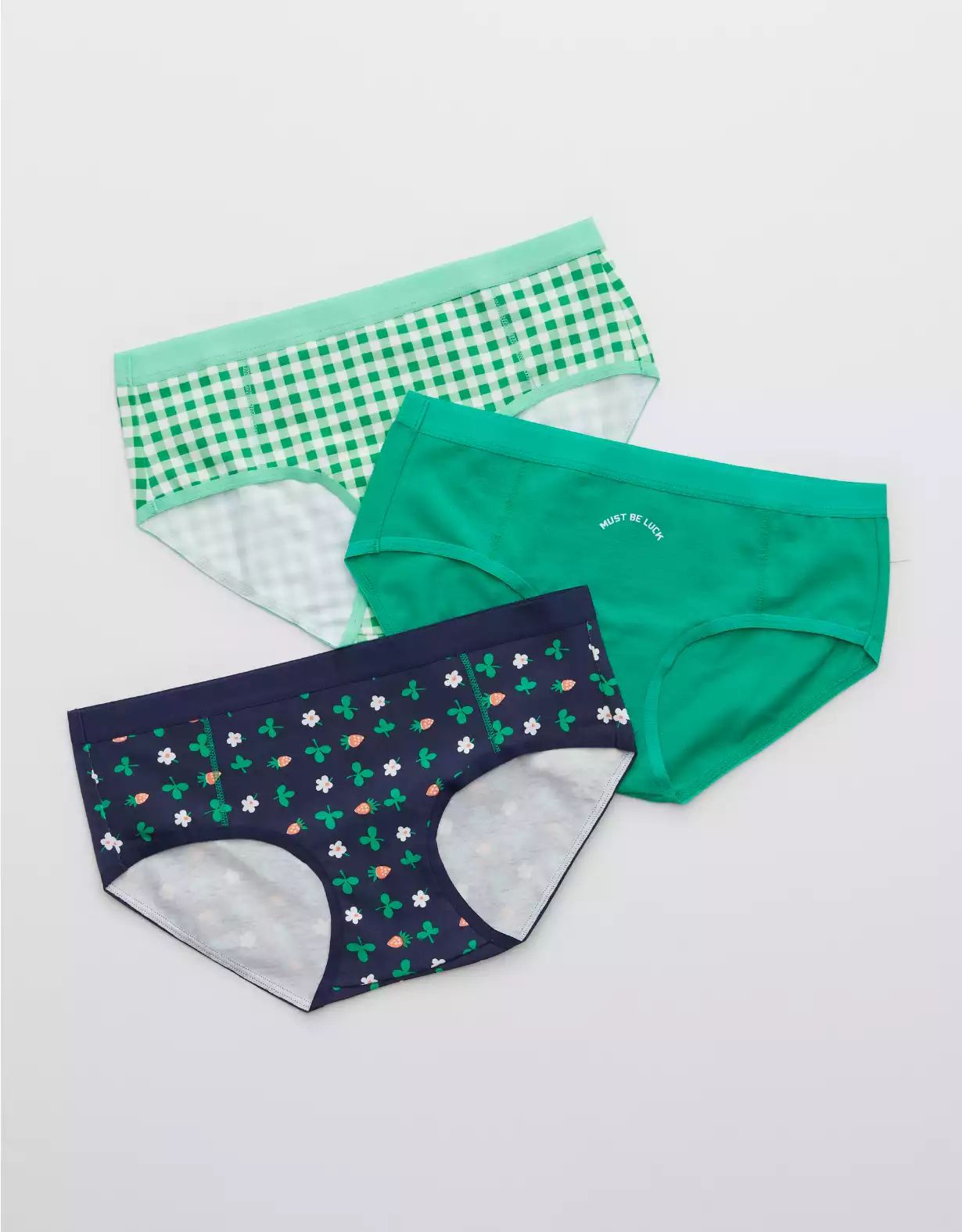 Aerie Cotton Flat Elastic Boybrief Underwear 3-Pack | Aerie