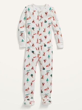 Unisex Matching Family Snug-Fit Footed Pajama One-Piece for Baby | Old Navy (CA)