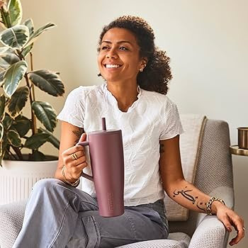 BrüMate Era 40 oz Tumbler with Handle and Straw | 100% Leakproof Insulated Tumbler with Lid and ... | Amazon (US)