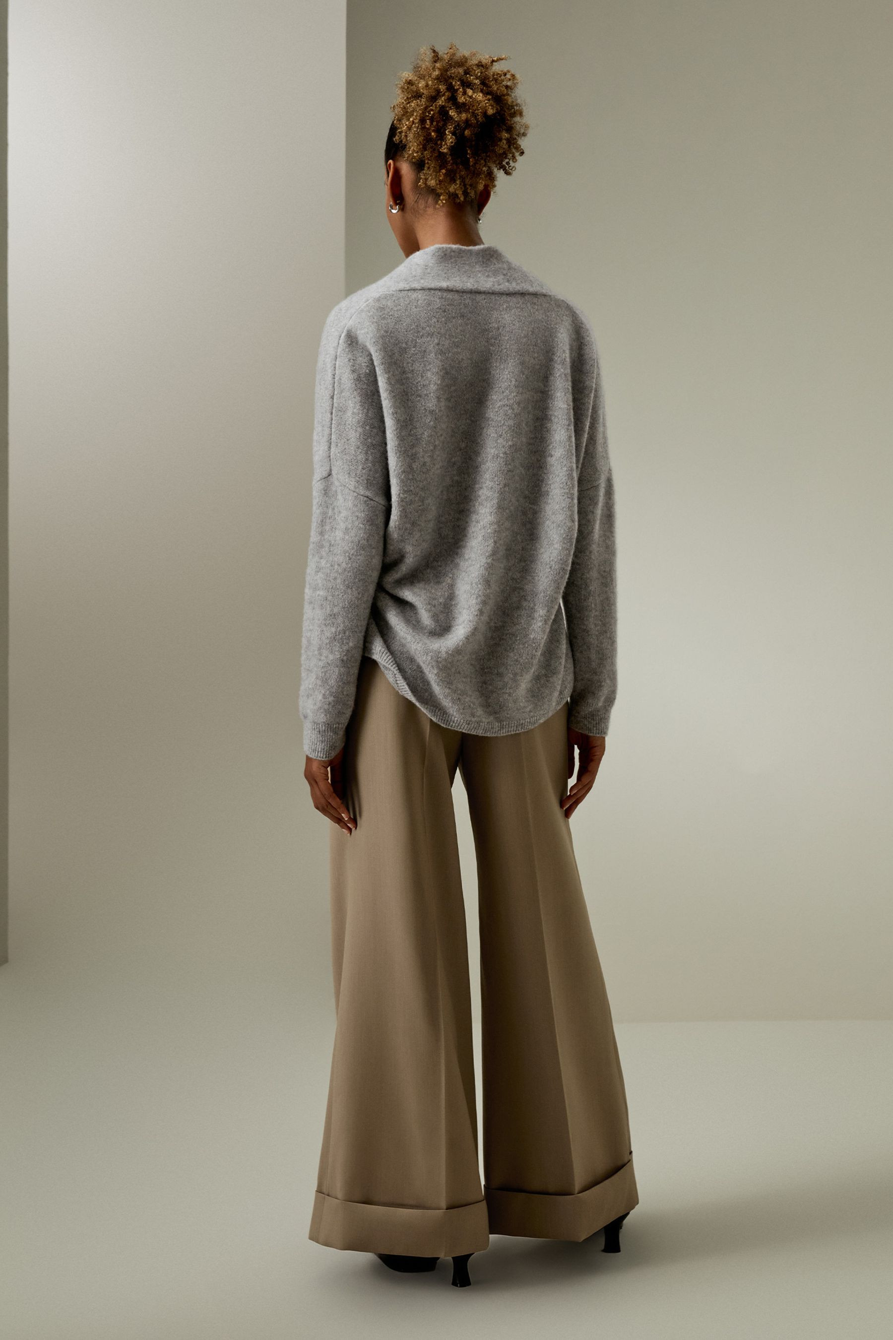 Lounge Wrap Knit Cardigan | LILYSILK