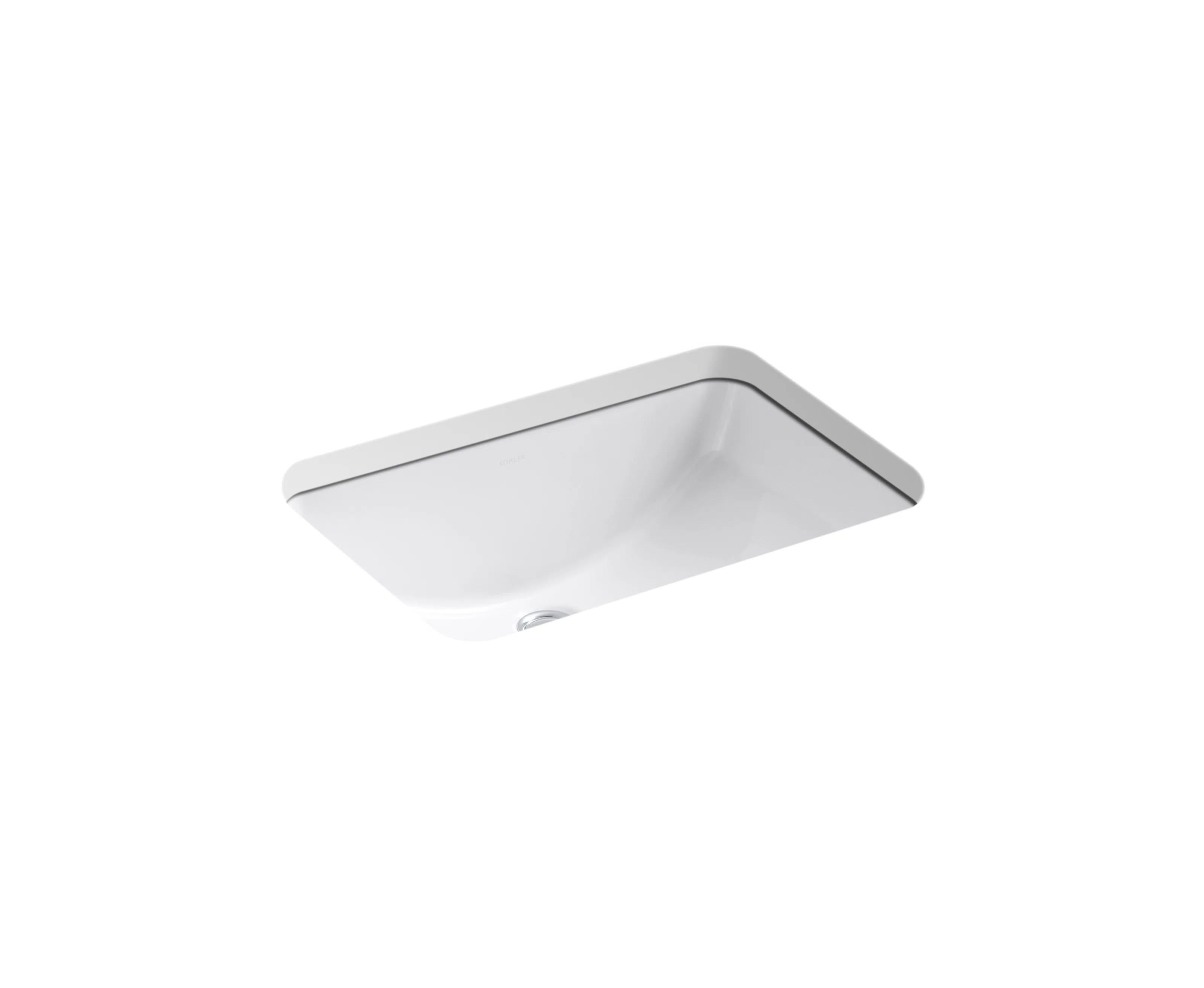 Ladena® Finish Vitreous China Rectangular Undermount Bathroom Sink with Overflow K-2214-0 | Wayfair North America