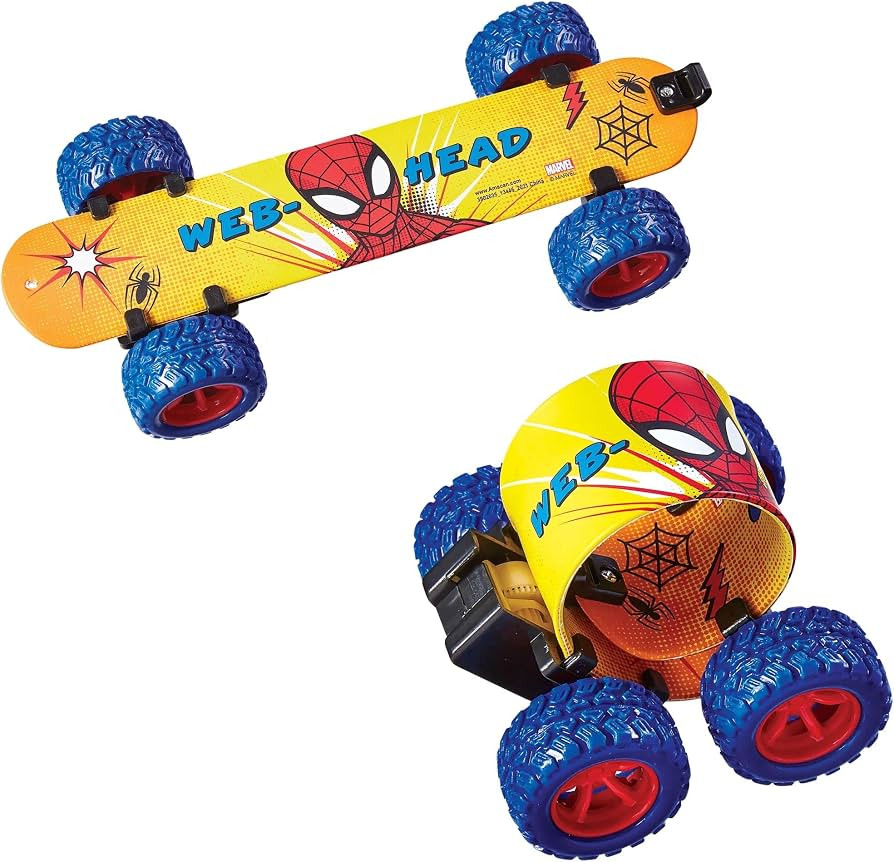 Spectacular Spider-Man Pull Back Skateboard Slap Bracelet - 1.2" x 7.1" (Pack of 1) - Exciting We... | Amazon (US)