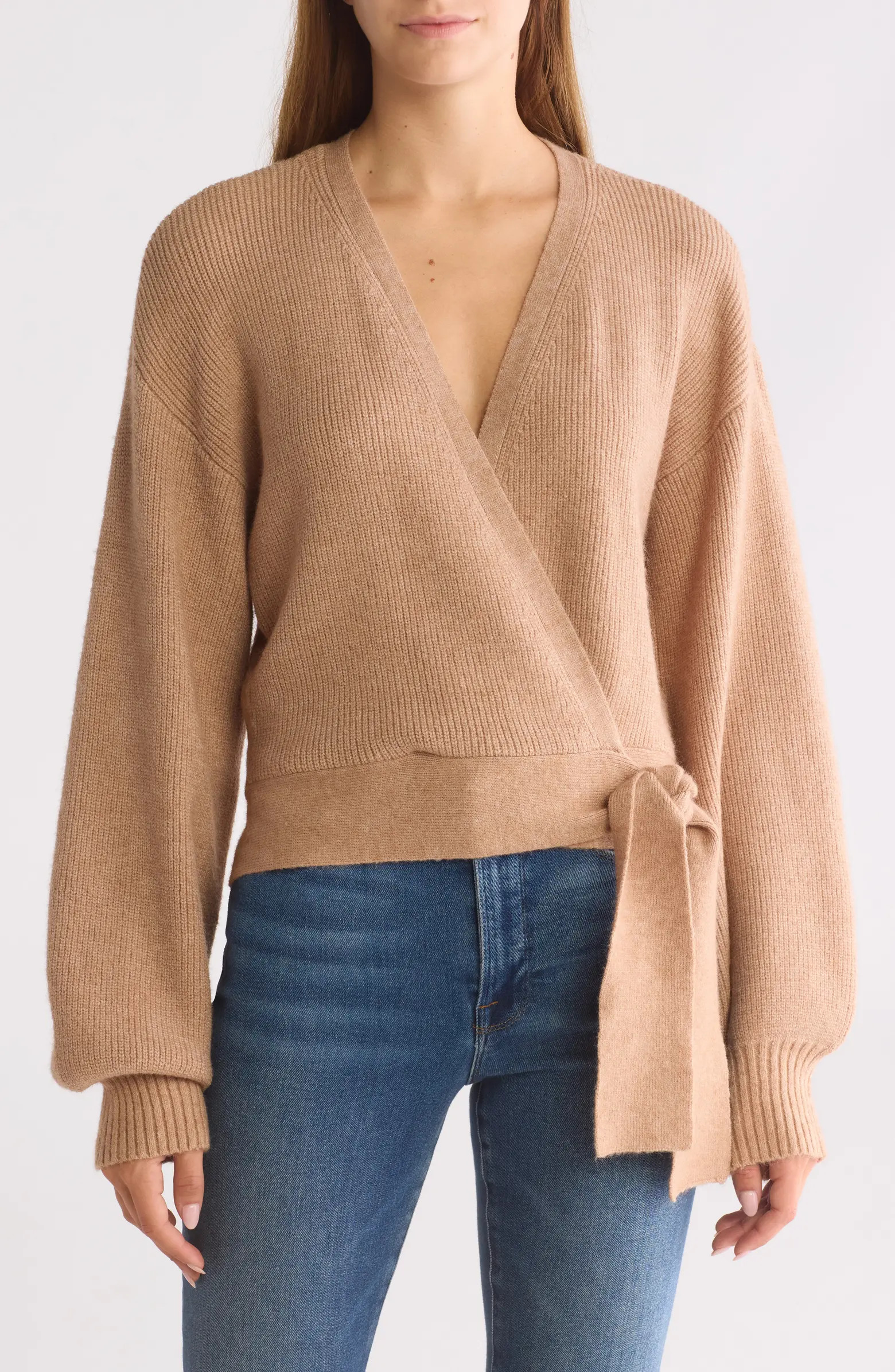 WAYF Knit Wrap Sweater | Nordstromrack | Nordstrom Rack