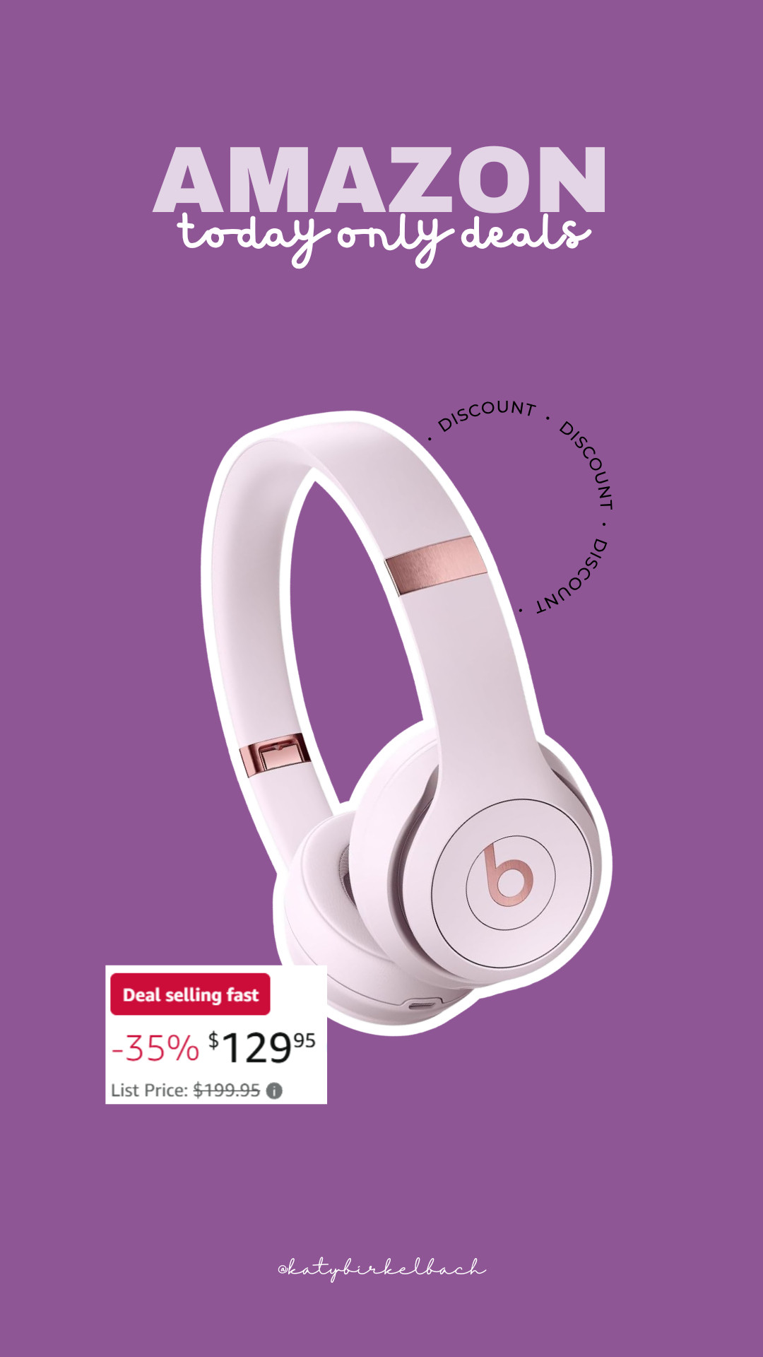 Beats Solo 4 - Wireless On-Ear Bluetooth Headphones, Up to 50-Hour Battery Life, Ultra-Lightweight Comfort, Powerful and Balanced Sound, Apple & Android Compatible - Cloud Pink, amazon finds, amazon deals, mother's day gift, gifts for her, teen gifts, gifts for teens, gifts for anyone 

 #LTKHome #LTKSaleAlert
