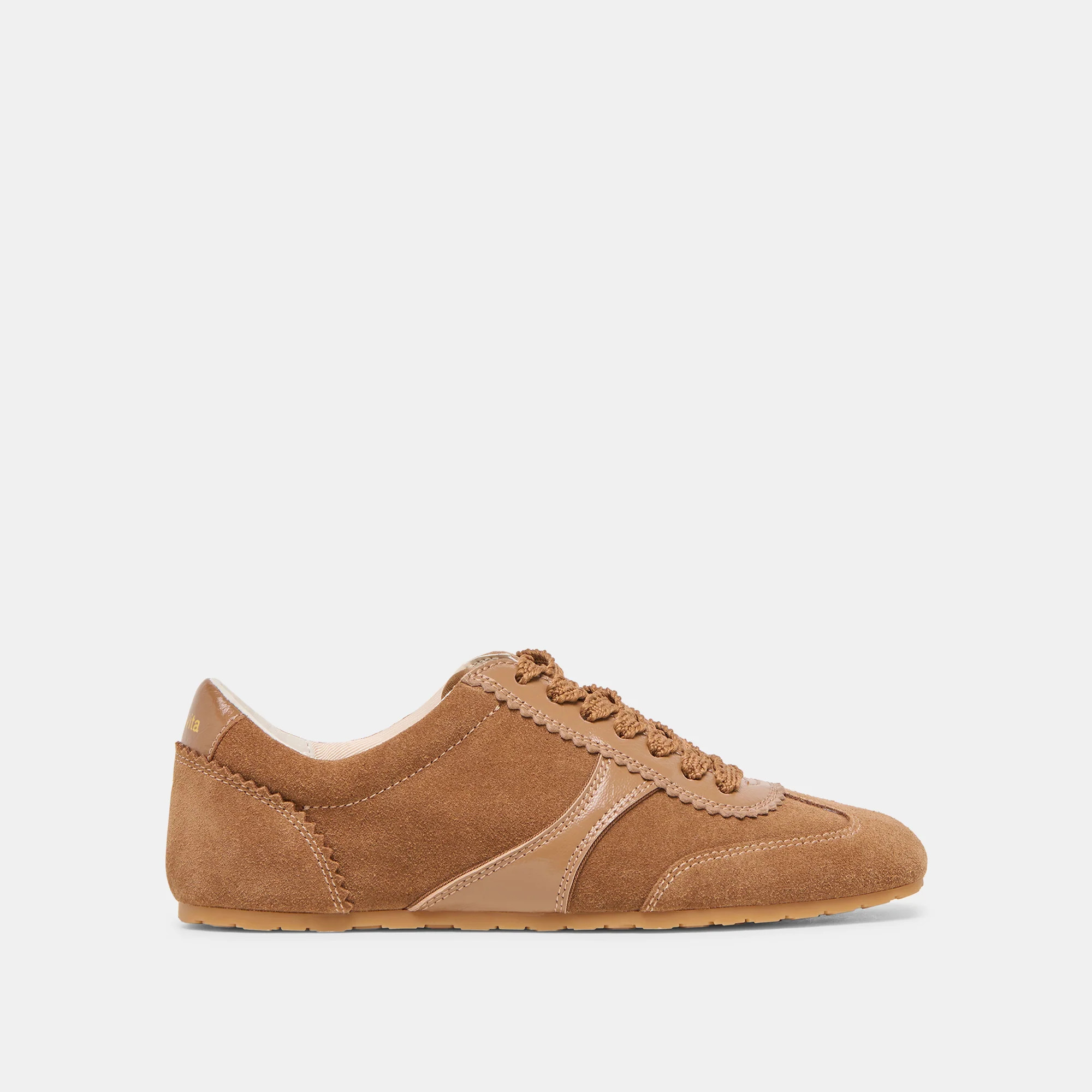 Dorie Sneakers Pecan Suede | DolceVita.com