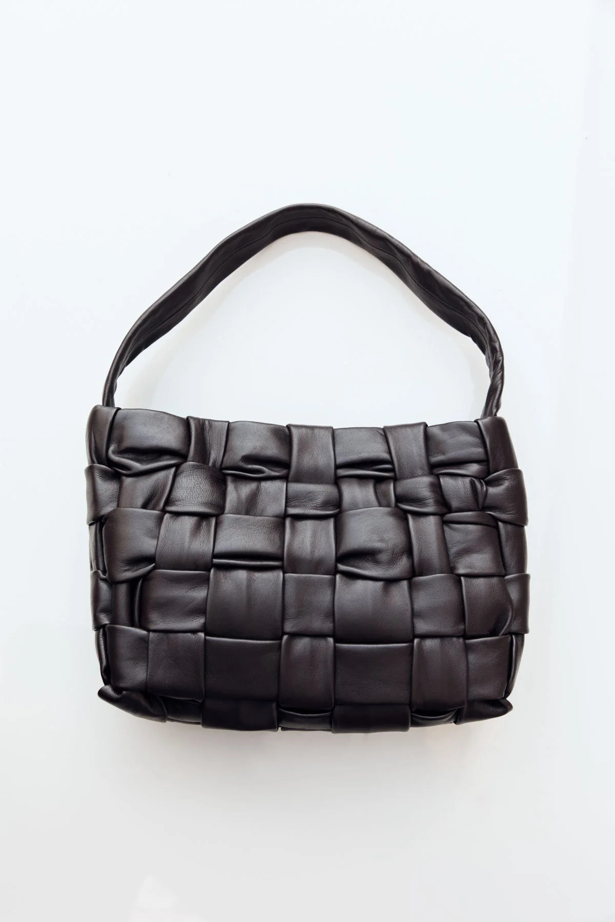 Textured Mini Woven Tote - Chocolate | St. Agni (US, UK, EU)