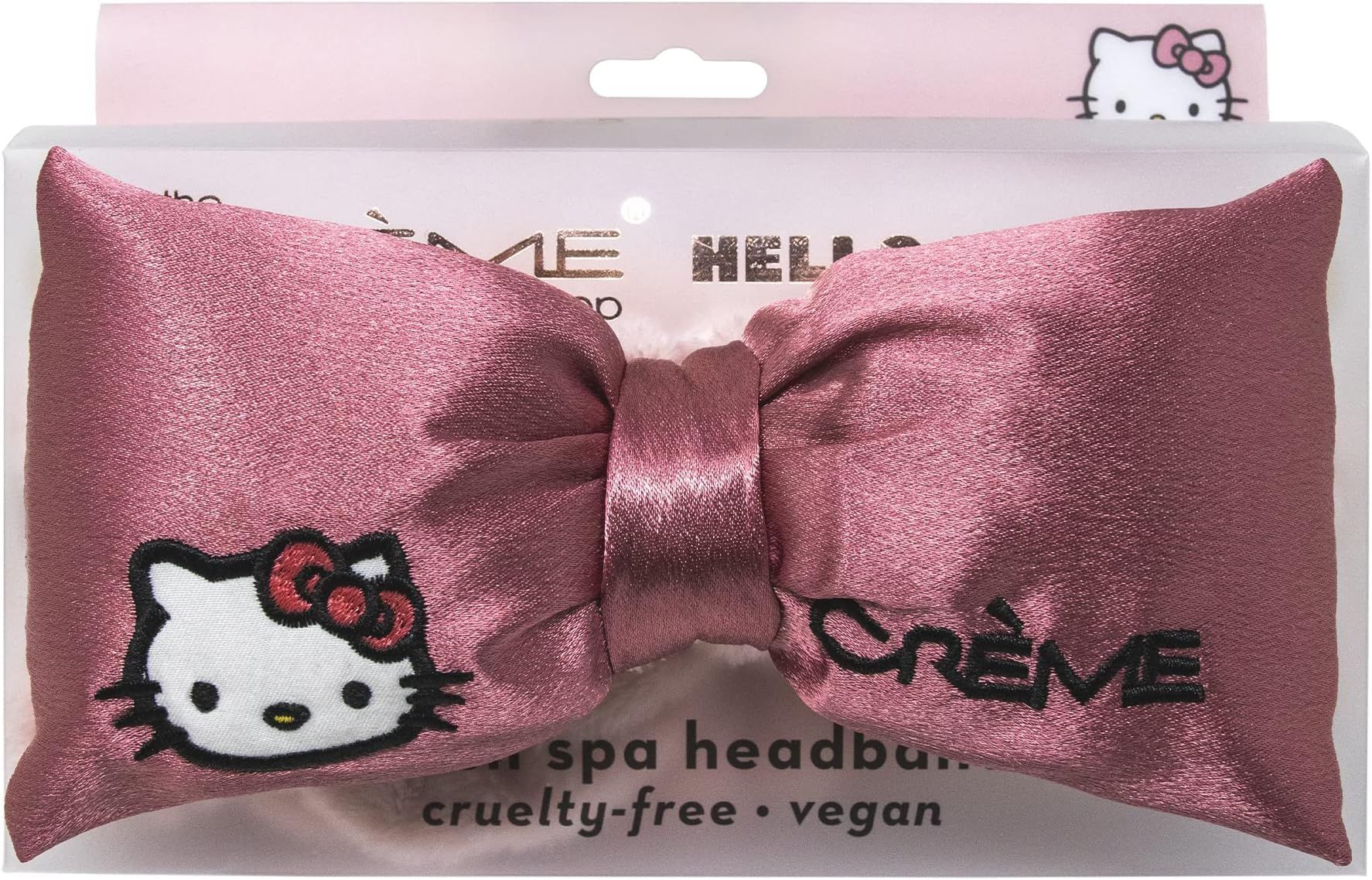 Hello Kitty Pink Satin Plush Spa Headband | Cruelty-Free & Vegan | Amazon (US)